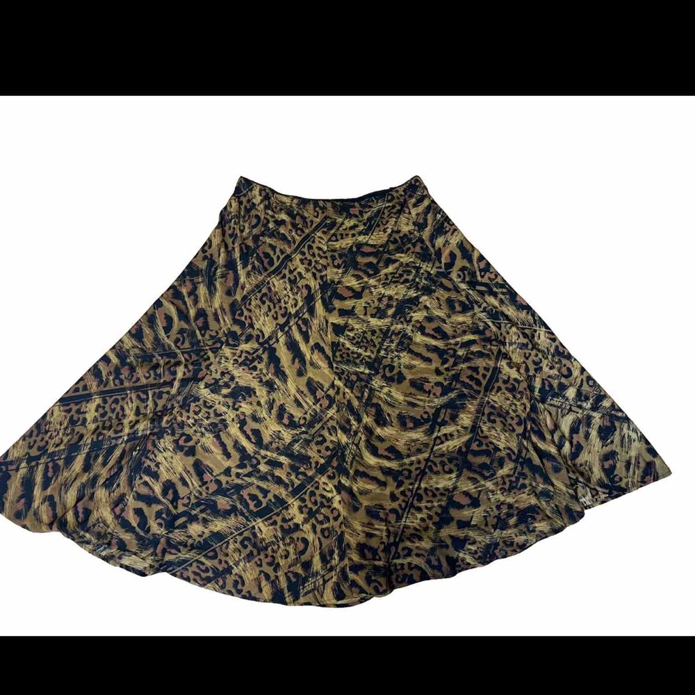 bob mackie wearable art animal print skirt